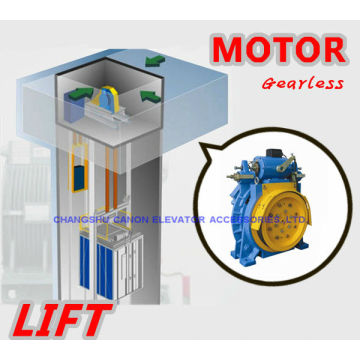 350-450KG Permanent Magnet Synchronous Gearless Elevator MACHINE